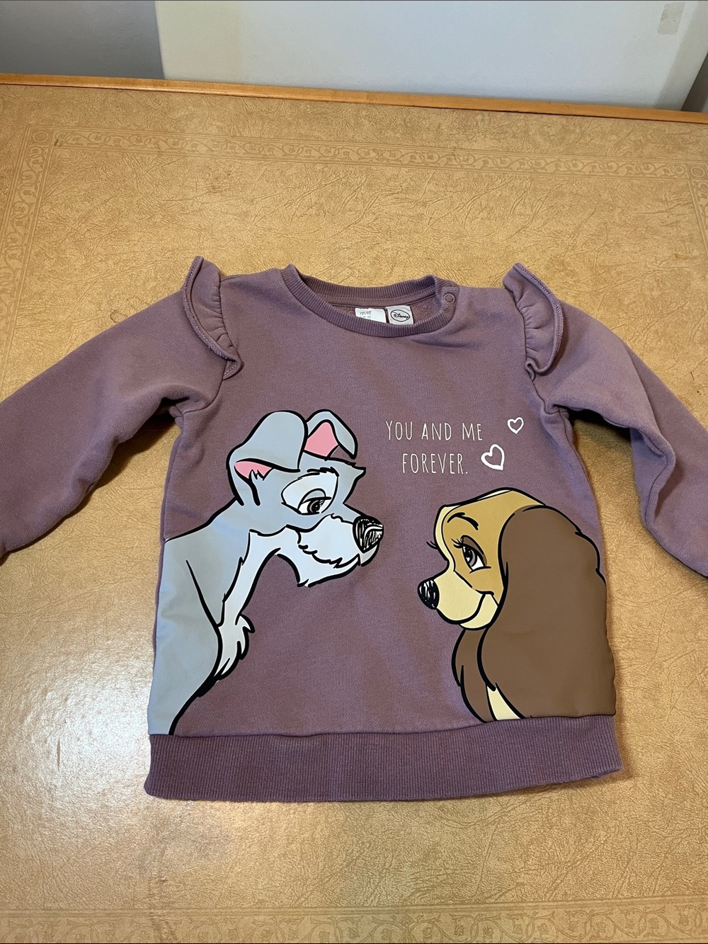 2T H&M Disney Lady and the Tramp Sweatshirt